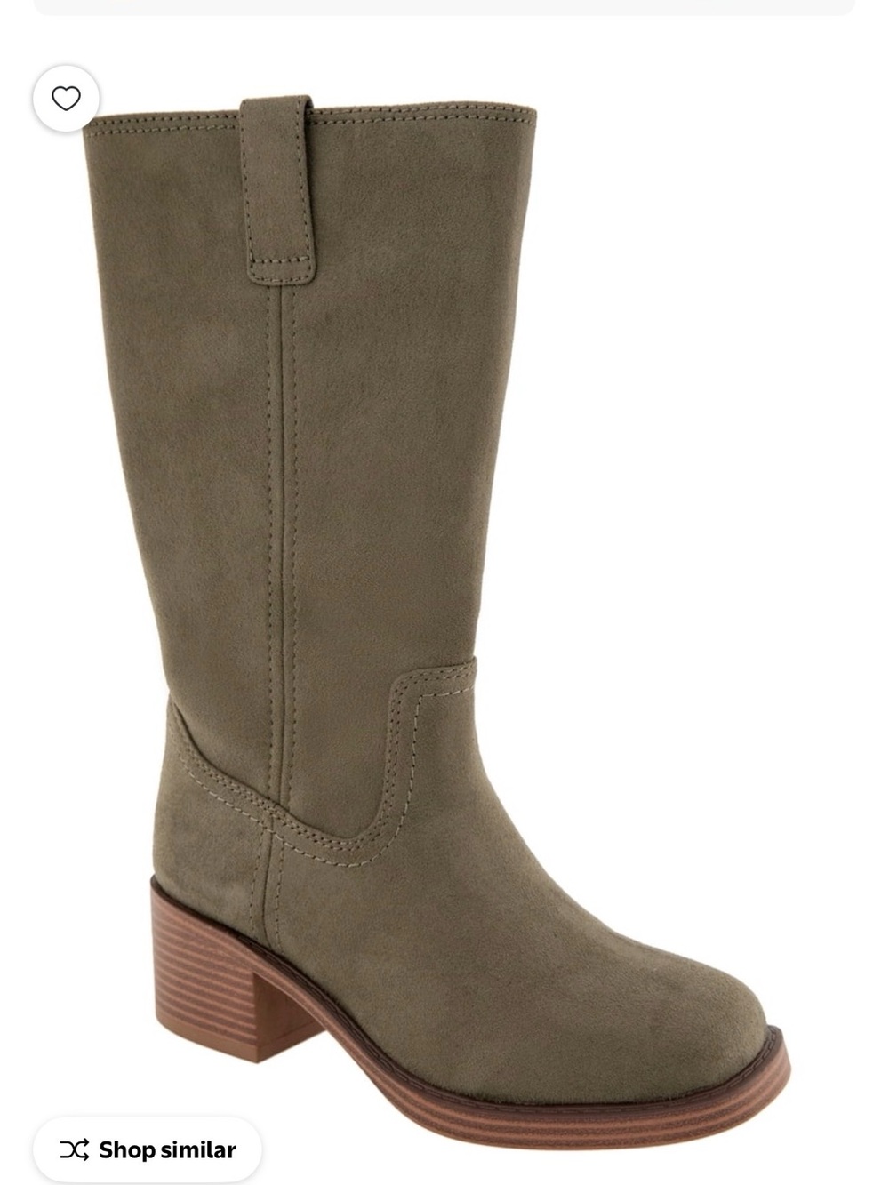 Union Bay Maude Olive Green Suede Boots Size 11